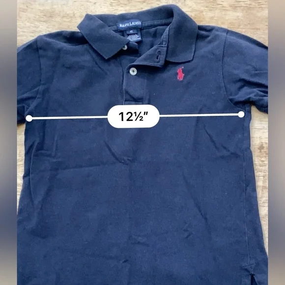 Vintage Polo by Ralph Lauren Boy’s 4T Navy Cotton Pique Knit Short Sleeve Polo - Picture 11 of 13